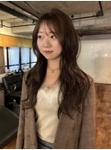 【あきら】ハッシュカットレイヤーカット韓国ヘアロングレイヤー
