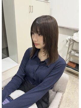 オーセンヘア(AUTHEN.HAIR) 髪質改善カラー×顔周りレイヤーカット◎