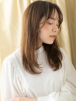 カバーヘア ブリス 上尾西口店(COVER HAIR bliss) 透明感カラーシースルーバングレイヤーロングY上尾30代40代