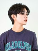 丸みショート・ボブ/丸顔/前髪あり/絶壁解消/40代/30代/長め