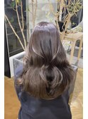 ショコラブラウン韓国レイヤーワンホンヘアヨシンモリ