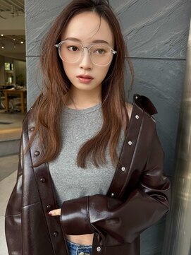 ミンクス ギンザ セントラル(MINX ginza central) 【MINX】くびれヘア＋くすみベージュハイライトカラー_銀座