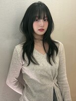 セブンルックス(7LOOKS)&nbsp;【髪質改善】スモーキーグリーン×ロングレイヤー