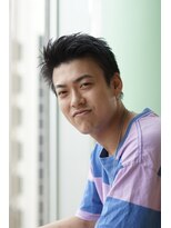 にもう メンズショート ツヤ スパイキー