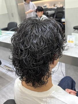 ビカムメンズヘアー 栄店(become men's hair) 大人のための色気ウルフパーマ/サーフカール
