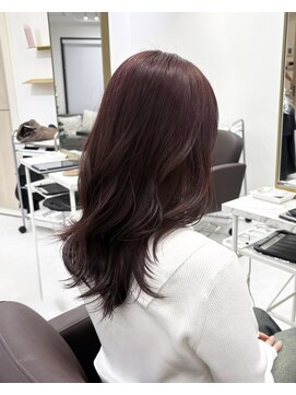 アイズ 横浜(IS) 【nanami指名】ピンクブラウン/ブリーチなしWカラー