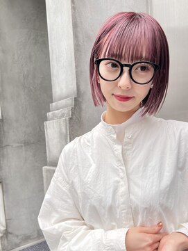 ジェム(GEM) アプリコットオレンジ/ホワイトブロンド/フェザーショート★33