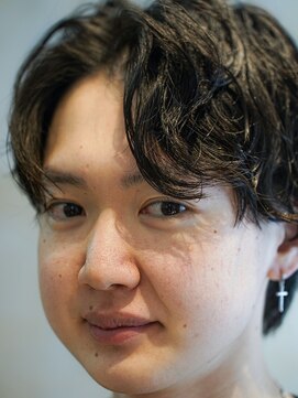 メリケンバーバーショップ コウベ(MERICAN BARBERSHOP KOBE) メンズカットバーバースタイルミディアムパーマ