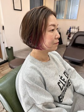 カルム(calmost) インナカラー/似合わせカット/ショートボブ/20代/30代/40代