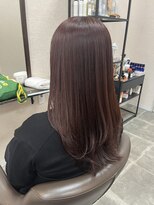 バセット バイ アルター 鎌取店(basset by aL-ter)&nbsp;ミルクティーブロンド/ダークブルー/デジタルパーマ/鎌取