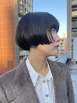 サンルーム(SUN room) 切りっぱなしマッシュショートボブ ハンサムショートボブ