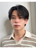 シースルーセンターパートフェザーパーマコンマバンク韓国