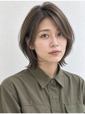【HEY 松本】ウルフボブ×顔まわりレイヤー×オリーブアッシュ