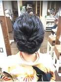 和装ヘアセット　　卒業式アレンジ