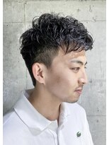 セクション(SECTION)&nbsp;メンズパーマ/ツーブロック/アッシュブラック/30代40代50代