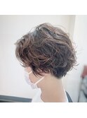 【sheta/ AI】リッジ強めパーマ ショートパーマ