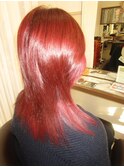 【見附　今町】髪質改善　M3D ベリーピンク　ブリーチオンカラー