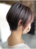20代30代大人かわいいインナーカラーピンクイヤリングカラー