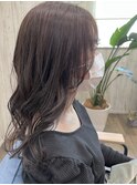 ベージュ×サイドバング