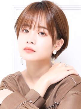クラッチムク 博多口(CLUTCH muk.) 大人可愛い小顔美髪ツヤ髪大人ショートボブレイヤーカットA1