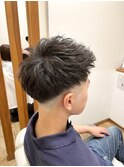 フェードアップバングスタイル