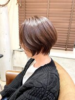 ボタニカル(BOTANICAL) 大人ショートボブ丸みショートカットモカブラウン