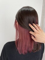 シエル 立川店(CIEL) インナーカラー×ピンクレッド【CIEL×maki】