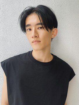 バム 名古屋栄店(BAMM) 前髪長め黒髪センターパート【Keigo】