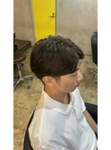 メンズ韓国マッシュカットツーブロックニュアンスパーマ