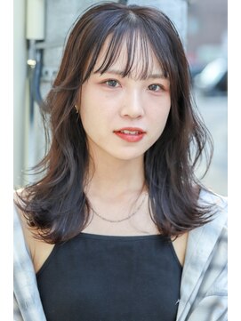 ファイン 三笠店(Fine) 大人美人艶カラーベージュ小顔カット透明感レイヤーセミロング