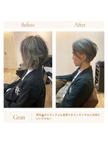 グランバイ アトリエドングリ(Grand × AtlierDonguri)&nbsp;お客様髪質改善データ1565（メンズワンレン）