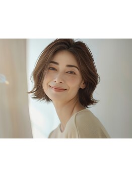 骨格に合わせて、顔回りの細部までこだわるカット！再現性の高いカットで美シルエット長続き◎