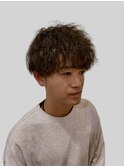 ツーブロマッシュツイストスパイラルパーマ