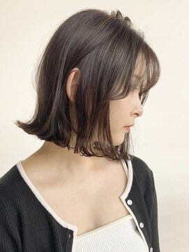 ミリ(mm) 外ハネボブ オリーブベージュ カラー 韓国 髪質改善 仙台