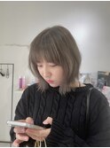 ボブカットとグレージュカラー☆