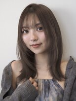 ノイ(noi)&nbsp;顔周りレイヤーカットくびれヘアミルクティーベージュカラー