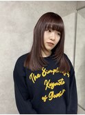 アプリコットオレンジ/くびれヘア/ウェーブショート[新潟]