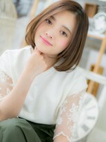 モッズヘア 上尾西口店(mod's hair)&nbsp;大人かわいい小顔グレーベージュ前下がりボブh4上尾20代30代40代