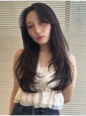 かき上げ前髪 無造作大人レイヤースタイル