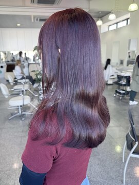 タブー(TABOO) あき/ブリーチなしダブルカラーで作るレッドカラー