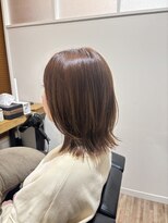 ヘアサロン エマ(HAIR SALON emma)&nbsp;外ハネミディアムレイヤー髪質改善カラー
