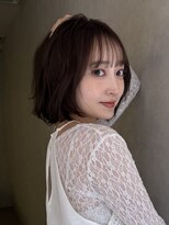 サンドイエナ 横浜店(sand yena)&nbsp;くびレイヤーボブルフネビージュ小顔ワンレンこなれミディ