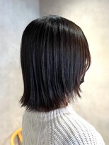 エンクス(enx)&nbsp;着物ヘア/大人ガーリー/ダークアッシュ/似合わせカット/鶴ヶ峰