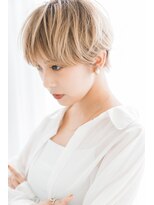 エスドットブルーム 梅田店(S.BROOM) 【S.BROOM 梅田】ショート×ハイトーンべージュ
