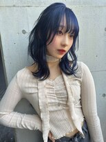 ラ キング(LA KING) 着物ヘア/大人ガーリー/ダークアッシュ/似合わせカット/栄