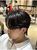 曲がる縮毛矯正ニュアンスパーマ毛流れセンターパート眉毛