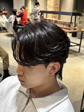 ボンドストーリールミエール(Bond Story lumiere) 曲がる縮毛矯正ニュアンスパーマ毛流れセンターパート眉毛