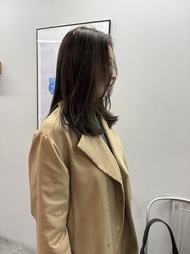 ヌープヘアーアイス(NUUP.hair ici) ★ブリーチなしラベンダーグレージュアッシュミディアムレイヤー