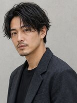 ダブルオーバイオーバーレイ 武蔵新城(w/o by Overlay)&nbsp;センターパート×フェザーパーマ