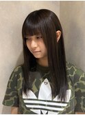 ブリーチ毛もストレートに